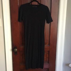 Crew neck T-shirt midi dress